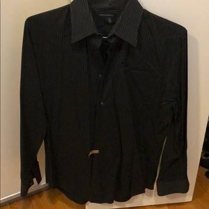 Club Monaco black pinstripe shirt